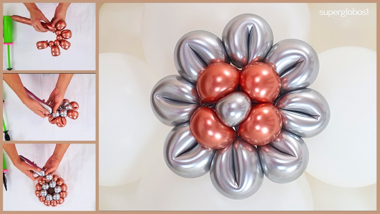 🌸FLORES DE GLOBOS: La Decoración Más Bonita y Económica