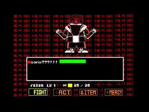 (NOT DONE}[ANIMATION]Undertale : Hacker Ending : video by me