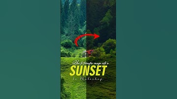 How to create Sunset effect in Photoshop|Photoshop tutorial #photoshoptutorial