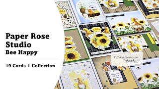 Paper Rose Studio | Bee Happy | 19 Cards 1 Collection