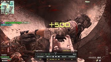 Epic Triple Collateral Head-shot with UMP-45 || MW3