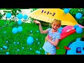 Марго учиться считать с мамой Learn numbers with color balloons