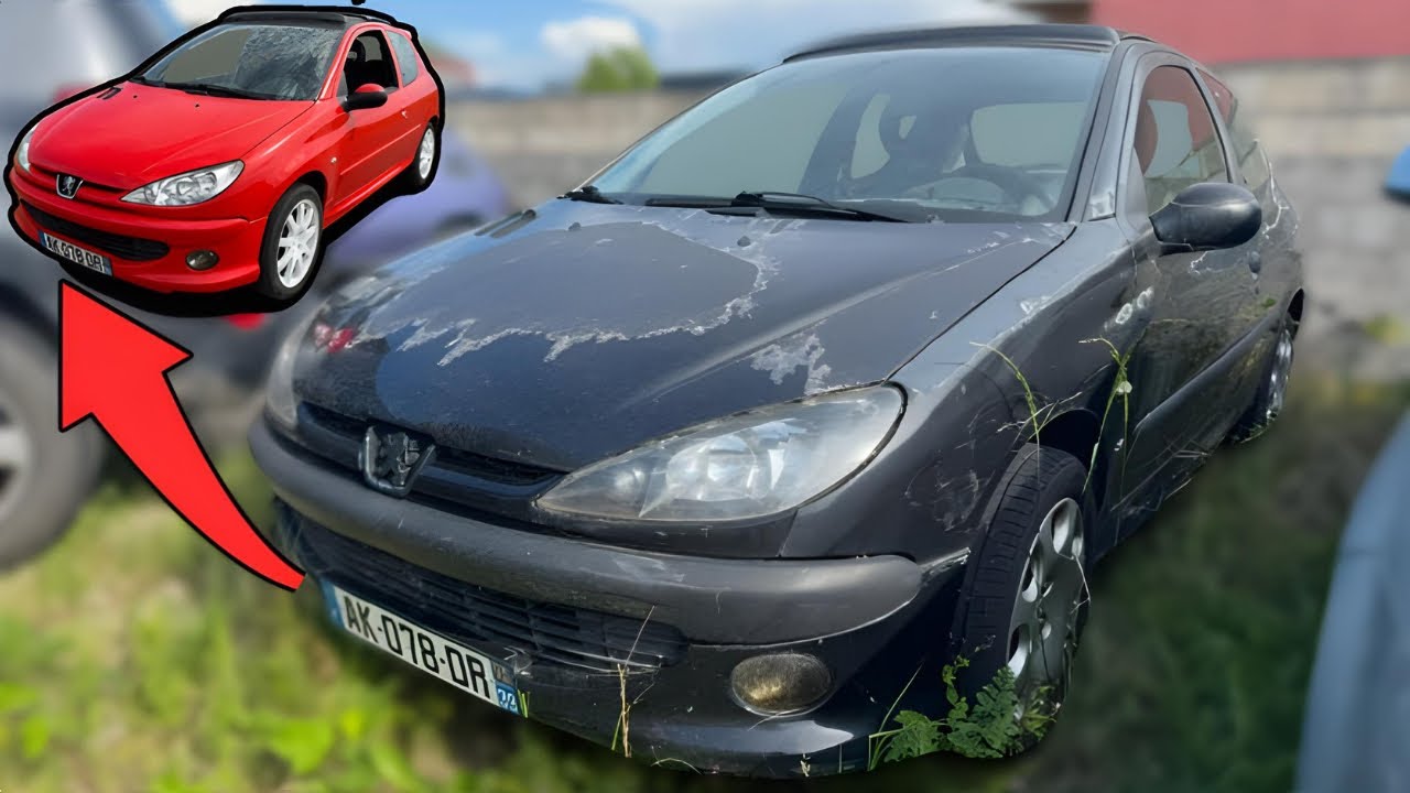 Rénover une 206 abandonnée avec moins de 500 € en 15 jours