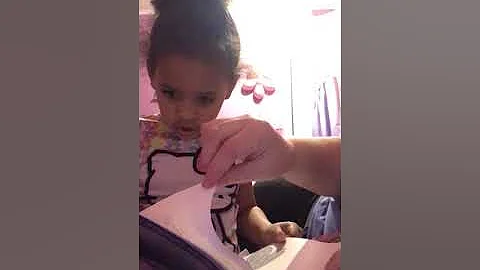 Maddie reading a book