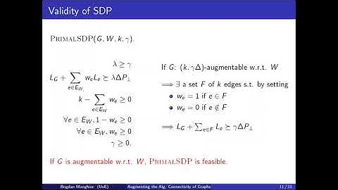 ESA.6.1 Augmenting the Algebraic Connectivity of Graphs