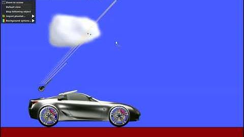 [Algodoo] Algodoo car movie: Mouse Aimed/controlled Gun.