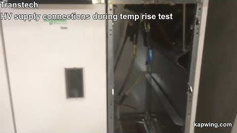 HV Supply connections during temp rise test