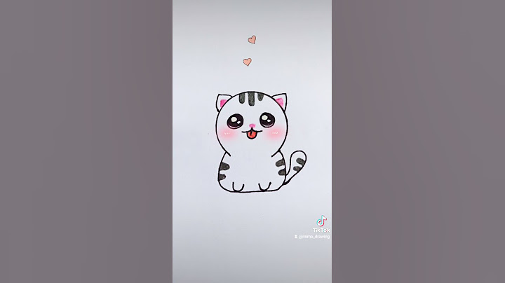 Dibujo gato kawaii fácil #shorts