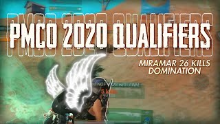 PMCO 2020 Qualifiers Miramar 26 kills Domination | PUBG MOBILE INDIA