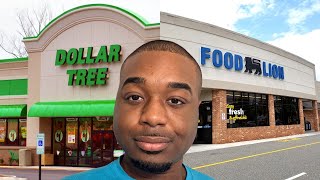 GROCERIES UNDER $100! | SHOP WITH ME AT DOLLAR TREE AND FOOD LION