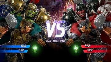 Gladiator Hulk & Thor Vs Gladiator Hulk & Thor [Very Hard AI] | Marvel vs Capcom: Infinite