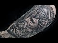 Greek mythology tattoo time lapse