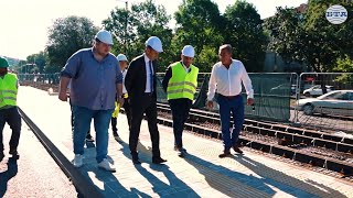 Кметът на София Васил Терзиев инспектира реконструкцията на бул. „Александър Стамболийски“