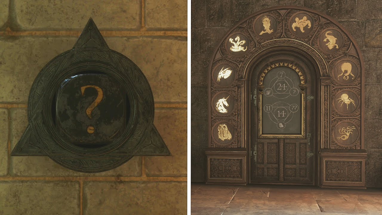 Hogwarts Legacy door puzzle  How to solve numbers and symbols