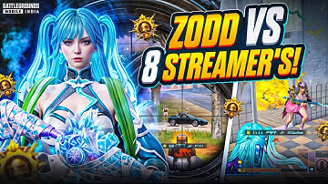 😱8 CONQUEROR STREAMER’s Tried to Defeat Me💀 | Streamers vs zodd in Conqueror Lobby - 1v4 Clutches