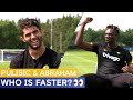 Tammy Abraham & Christian Pulisic debate who is faster 👀