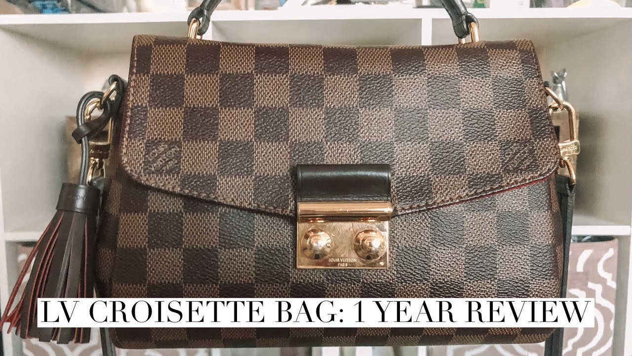 LOUIS VUITTON CROISETTE WEAR AND TEAR REVIEW + MOD SHOTS IN THE END 