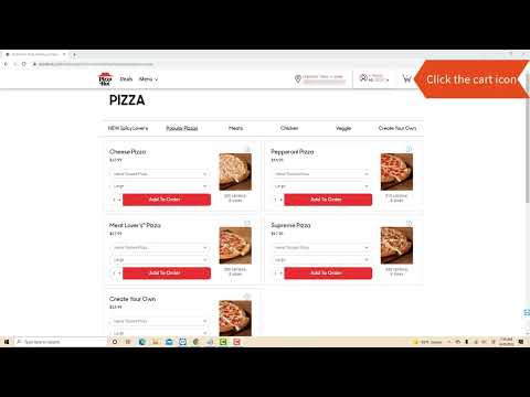 How to Place an Order on Pizza Hut Online