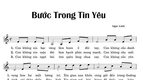 BƯỚC TRONG TIN YÊU - NGỌC LINH - Trình bày Cđ Luca Melb  ( HL )