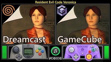 Resident Evil Code Veronica (Dreamcast vs GameCube) Real Hardware Comparison