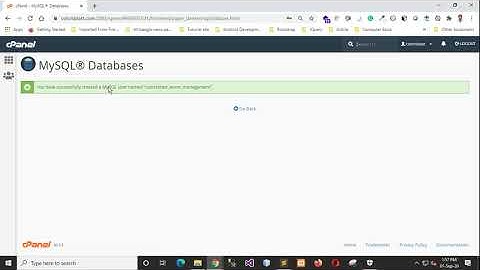 Creating MySQL Database and Database username and password in Live Server (CPANEL) Part-1