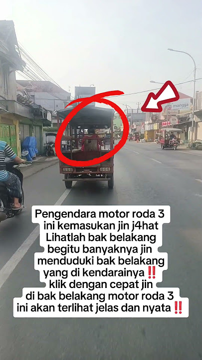 pengendara motor roda 3 kemasukan Jin J4hat saat berkendara‼️#horor #shorts #videoshort