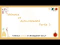 Tolrance et autoimmunit partie 1 tolrance centrale et dveloppement des lt