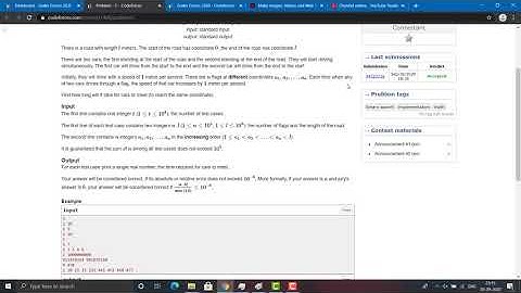 Problem C Discrete Accelaration | Grakn Forces 2020 | Video Editorial