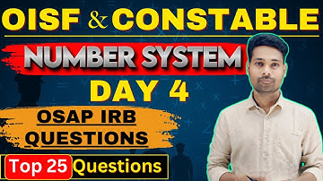 OISF || District Police Constable || Math || Number of Factors || Day 4 Class || Basic ର ସହିତ #oisf