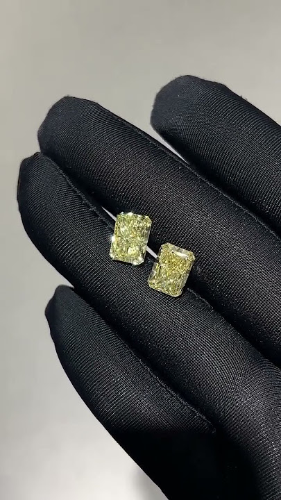 3.05ct Radiant yellow lab grown diamond 💎✨✨#giftsforhim #diamond #jewelryaccessory #loosediamond
