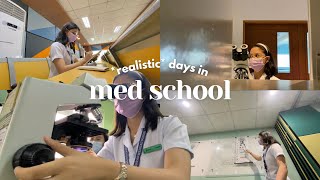 *realistic* days in med school, exam everyday, weekend study session 📚👩🏻‍⚕️