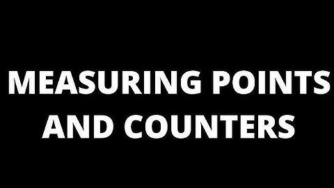 Concept of measuring points and counter based planning