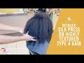 🔥🔥 Detailed SILK PRESS on HIGHLY Textured Natural Type 4 Hair! 🔥🔥