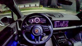 2024 Porsche Cayenne S - POV Night Drive (Binaural Audio)