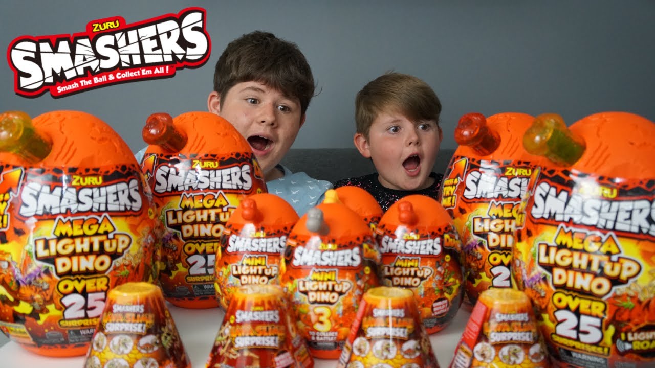 Smashers Mega Light up Dino with over 25 Surprises by ZURU