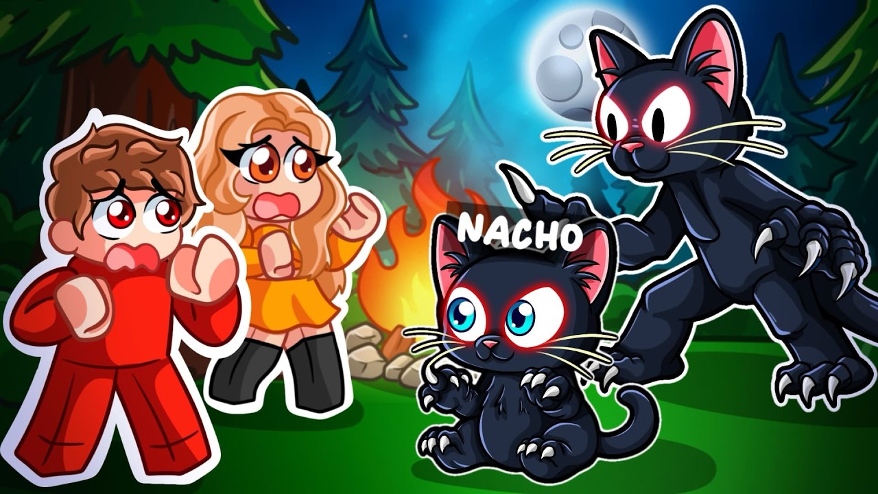 Me Convertí en el BEBÉ Gato MONSTRUO en 99 Noches en el Bosque en Roblox