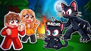 Me Convertí en el BEBÉ Gato MONSTRUO en 99 Noches en el Bosque en Roblox