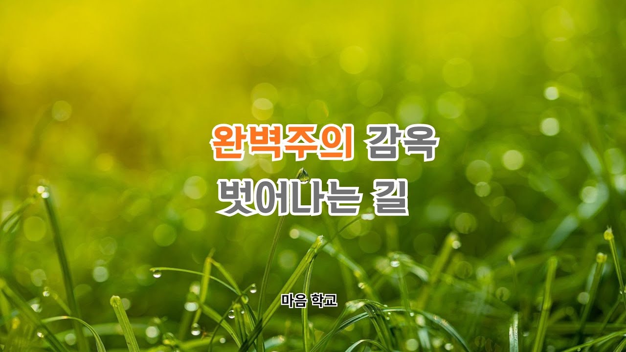 완벽주의 감옥, 벗어나는 길 