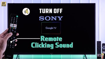 How To Turn OFF Remote Clicking Sound Sony Google TV! [Key Tone]