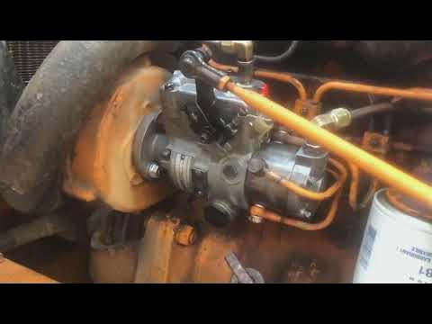 Case 580C injector pump Roosa Master after rebuild - YouTube
