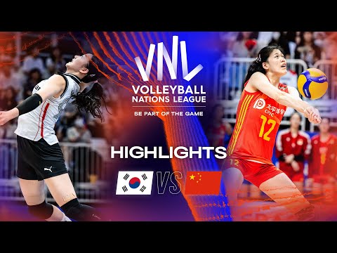🇰🇷 KOR vs. 🇨🇳 CHN - Highlights Week 3 | Women's VNL 2023