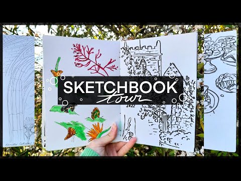 Travel Sketchbook Tour! | Talkative tour + Silent flip-through | 04