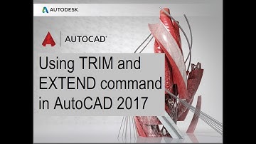 how to Using the TRIM and EXTEND command in AutoCAD 2017