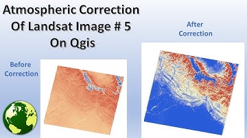 ATMOSPHERIC CORRECTION  Of Landsat II  Image 5 On Qgis Software