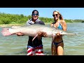 GIANT ALLIGATOR GAR Catch Clean and Cook (On the RIO GRANDE RIVER)