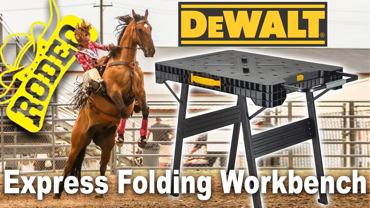 DEWALT 33 in. H Plastic Folding Portable Workbench DWST11556 - The