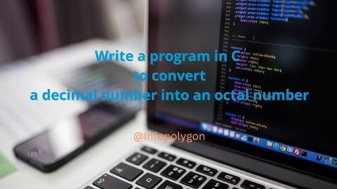 C program to convert a decimal number to an octal number. || Basic C programming