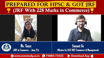 Interview with Topper Tanya | JRF in June 2025 | UGC NET Commerce