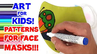 FACE MASK PATTERNS!!! MAKE YOUR OWN MASK! (ART LESSONS FOR KIDS)