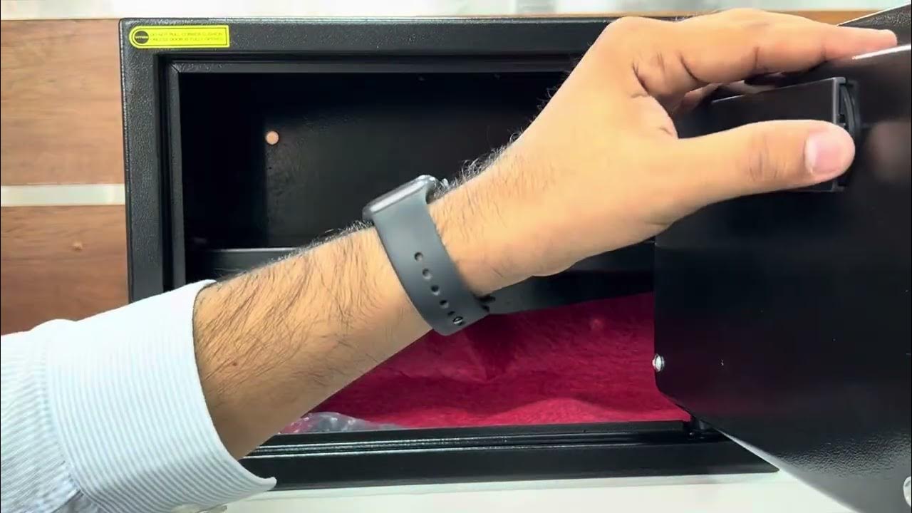 How to open digital safe box with code and key, how to set password